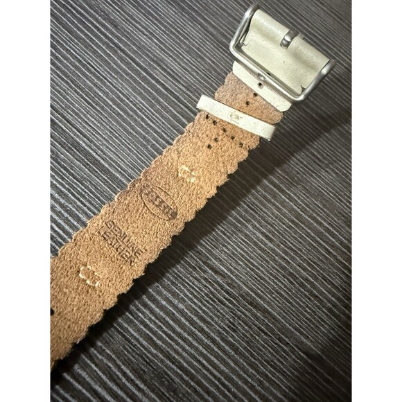 NEW Vintage 2000s Fossil Leather Watch Strap RARE Blue Face Beauty Y2K Rustic - Picture 11 of 13